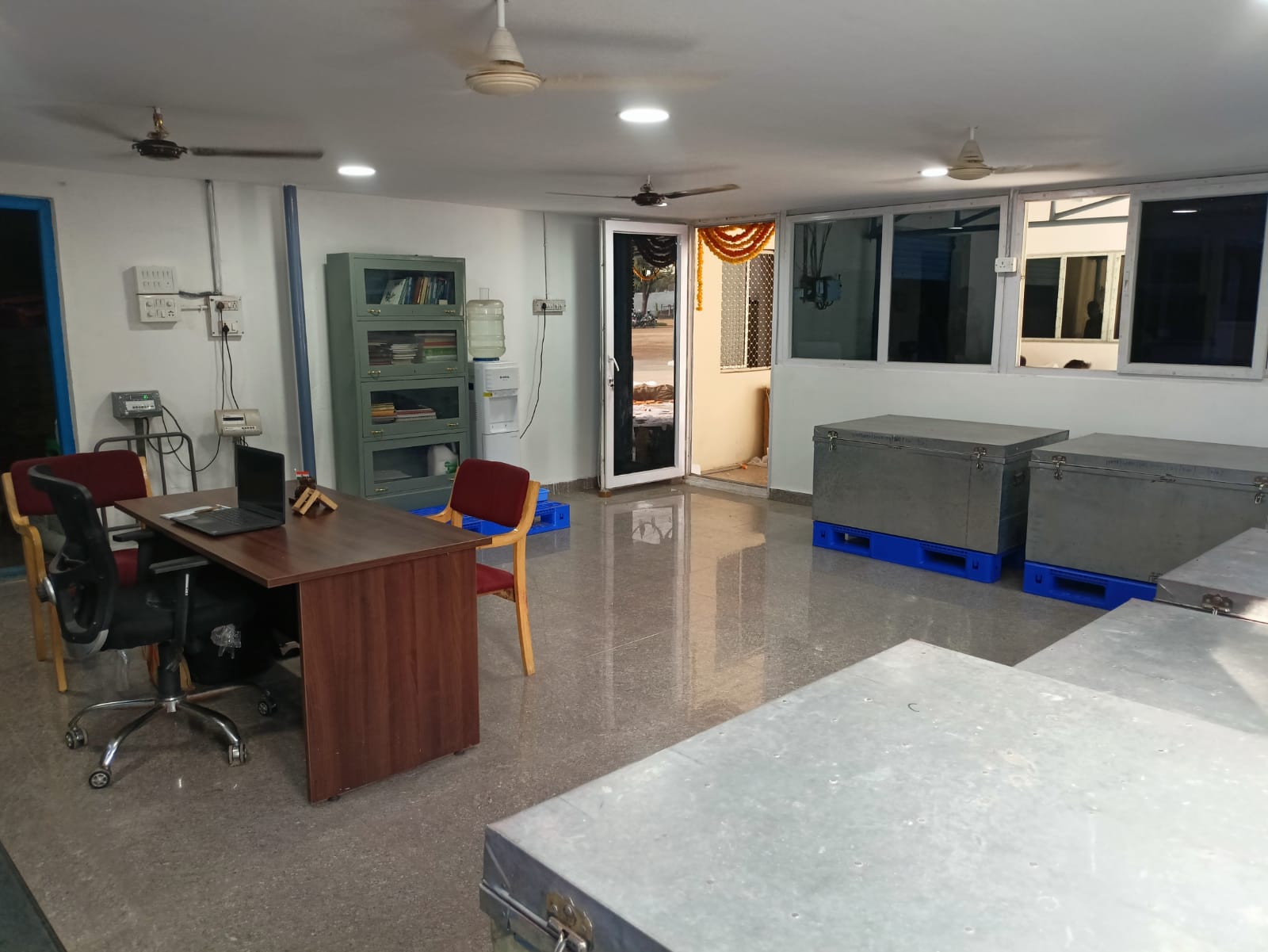Office and cold storage boxes at WNC Hyderabad